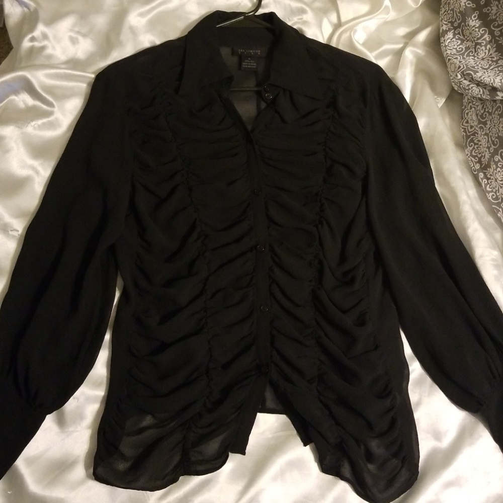 The Limited 100% Silk Sheer Blouse - LIKE NEW!